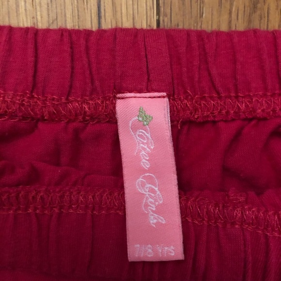 Red pants for girls. - Picture 3 of 3